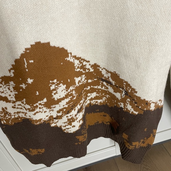 Adam Freak unisex sweater. Mountain pattern XL - Picture 4 of 9